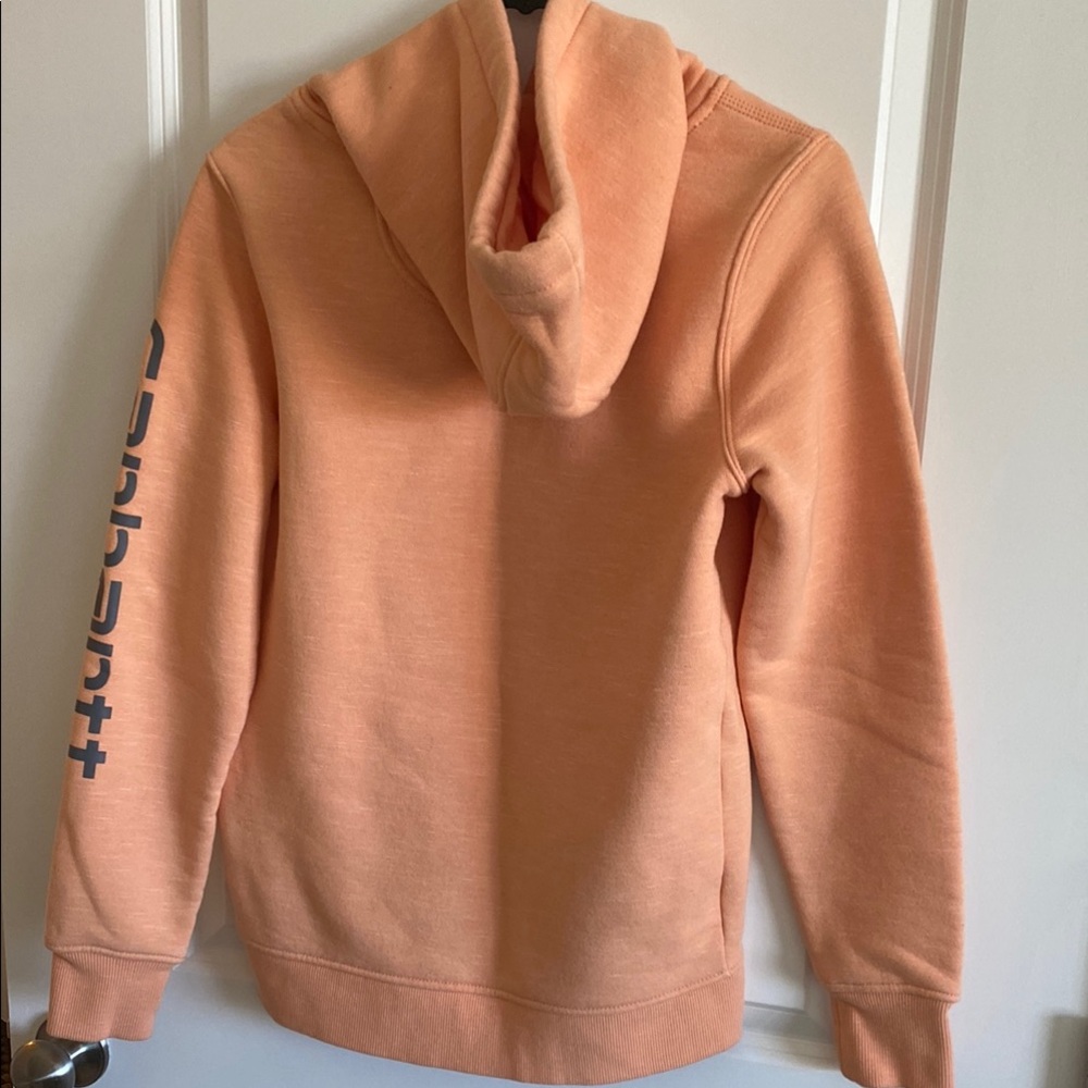 Carhartt Orange Sweater with Hood and Logo - Picture 3 of 3